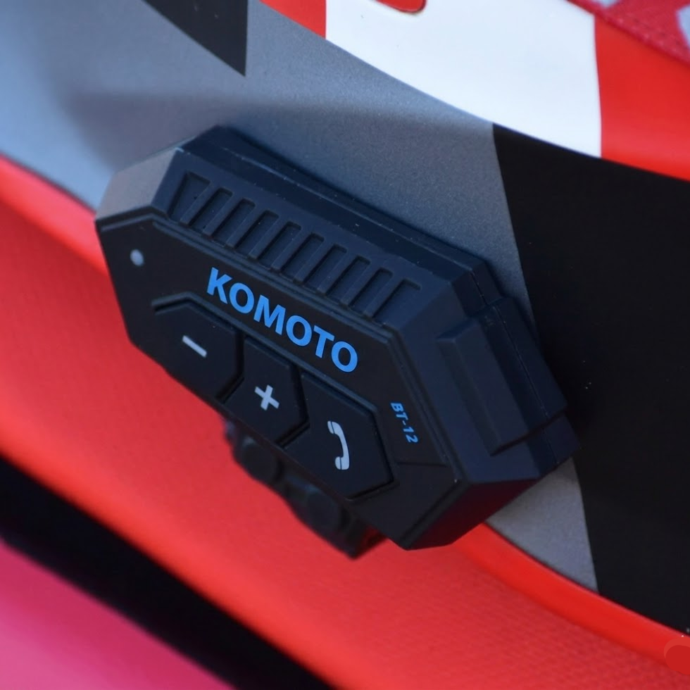 Komoto™ Interkom Motocyklowy — Bluetooth, Muzyka, Połączenia