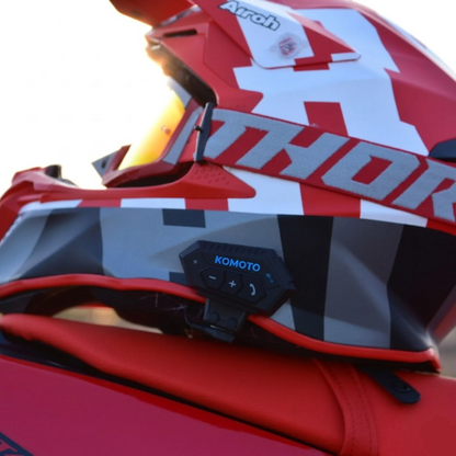 Komoto™ Interkom Motocyklowy — Bluetooth, Muzyka, Połączenia